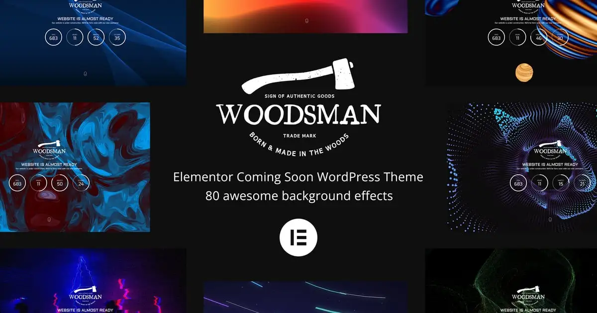 Woodsman – Elementor Coming Soon WordPress Theme