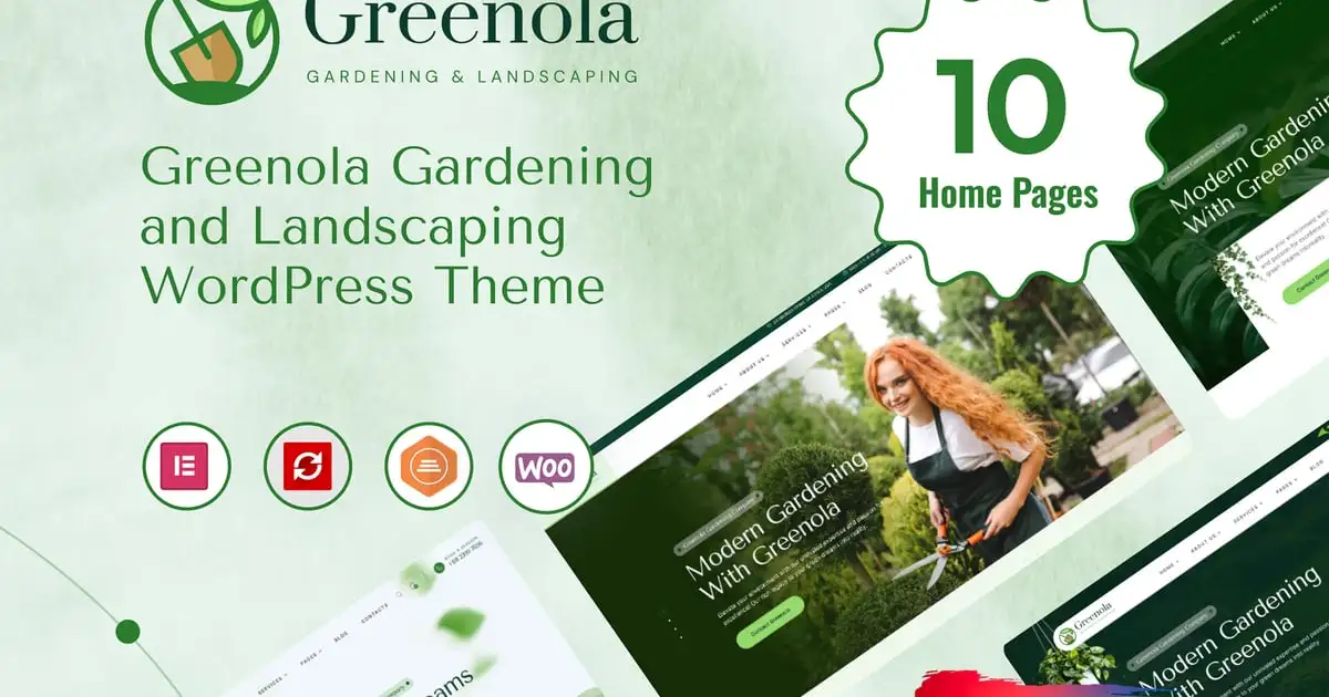 Greenola – Gardening & Landscaping WordPress Theme
