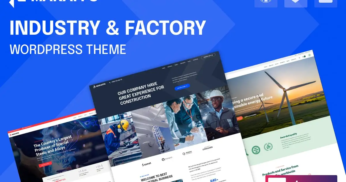 Makaffo | Industry & Factory WordPress Theme