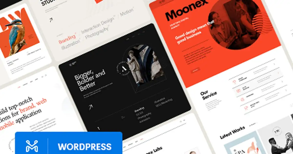 Moonex – Agency & Portfolio WordPress Theme