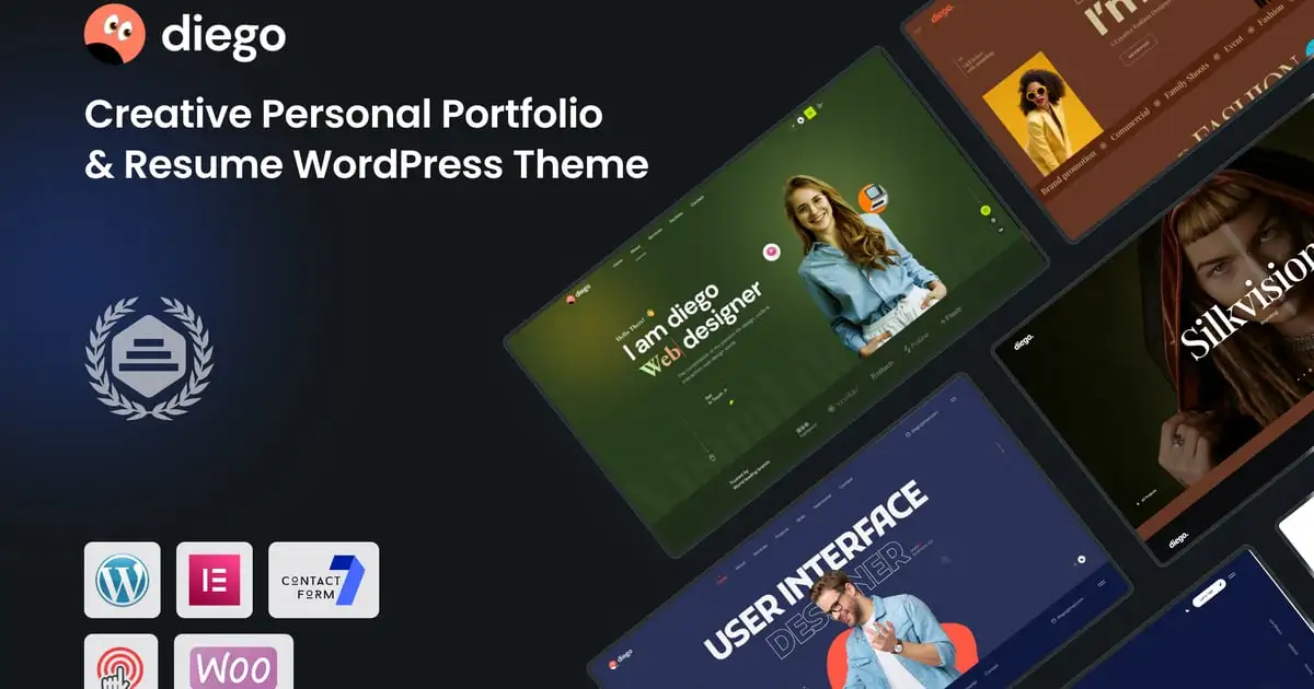 Diego – Creative Portfolio WordPress Theme
