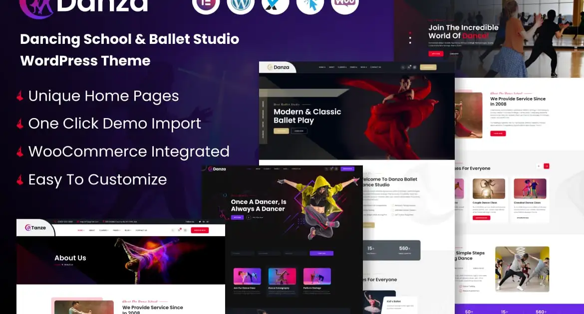 Danza – Dancing School and Ballet Studio WordPress