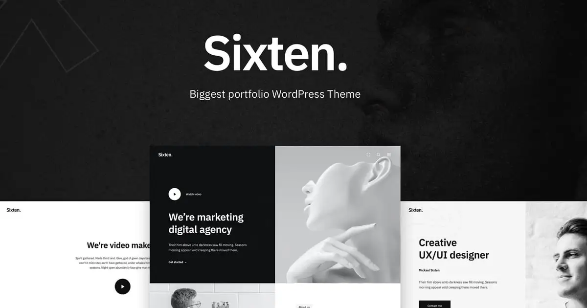 Sixten – Minimalist Portfolio WordPress Theme