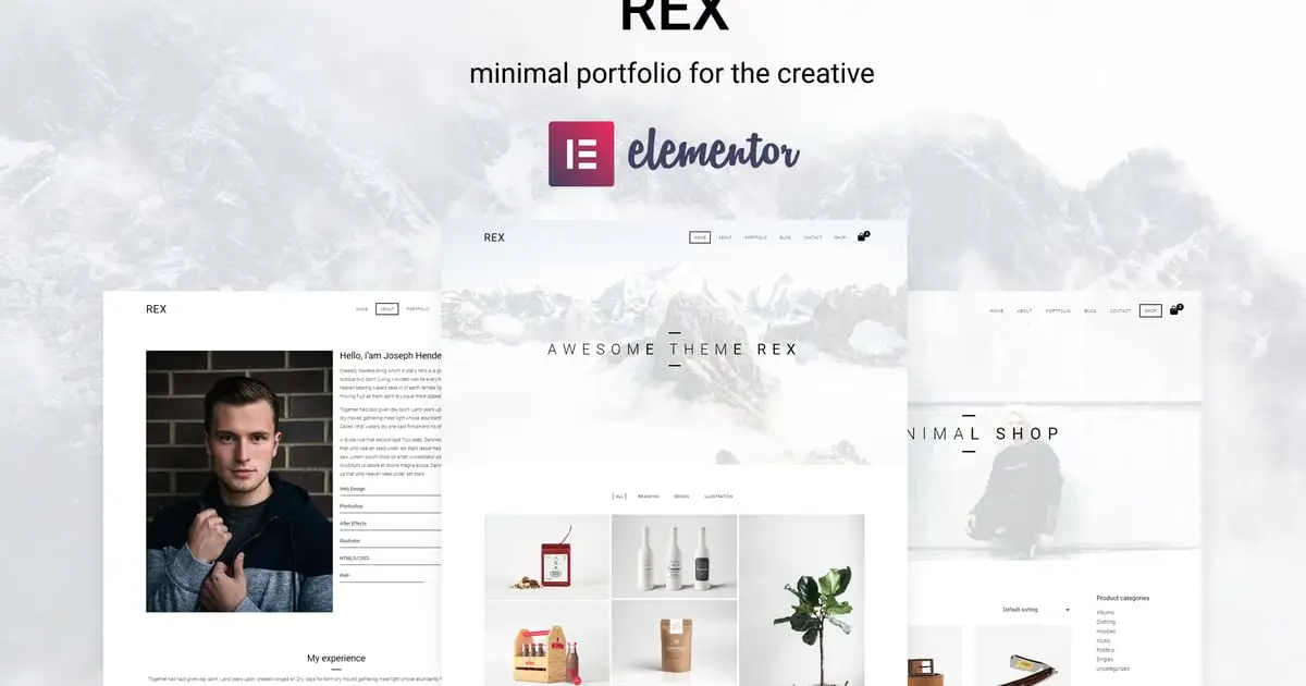 Rex – Minimal WordPress Portfolio Theme