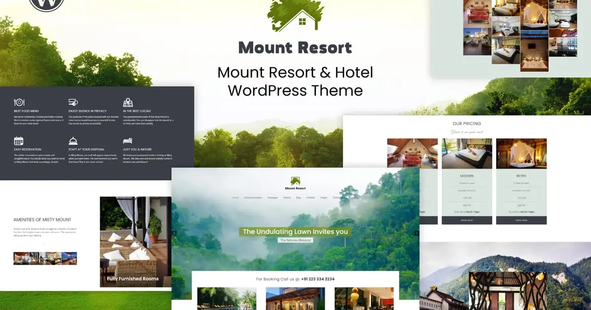 Mount Resort & Hotel WordPress