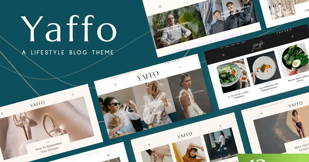 Yaffo – A Lifestyle Personal Blog WordPress Theme