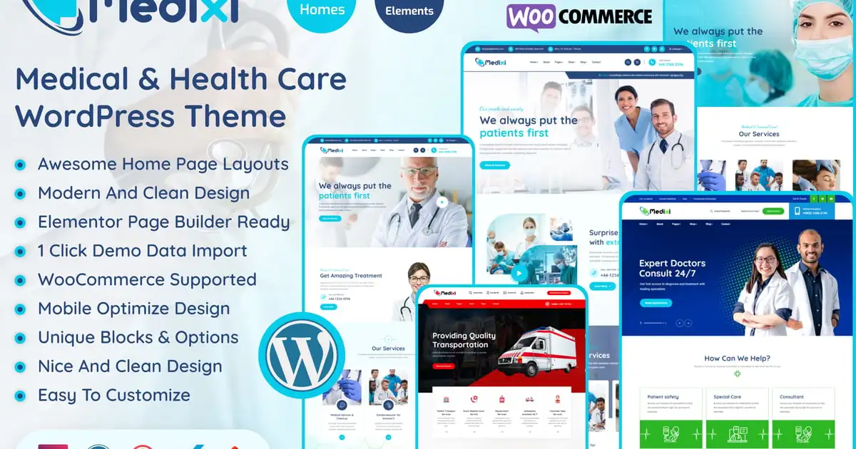 Medixi – Doctor & Medical Care WordPress Theme