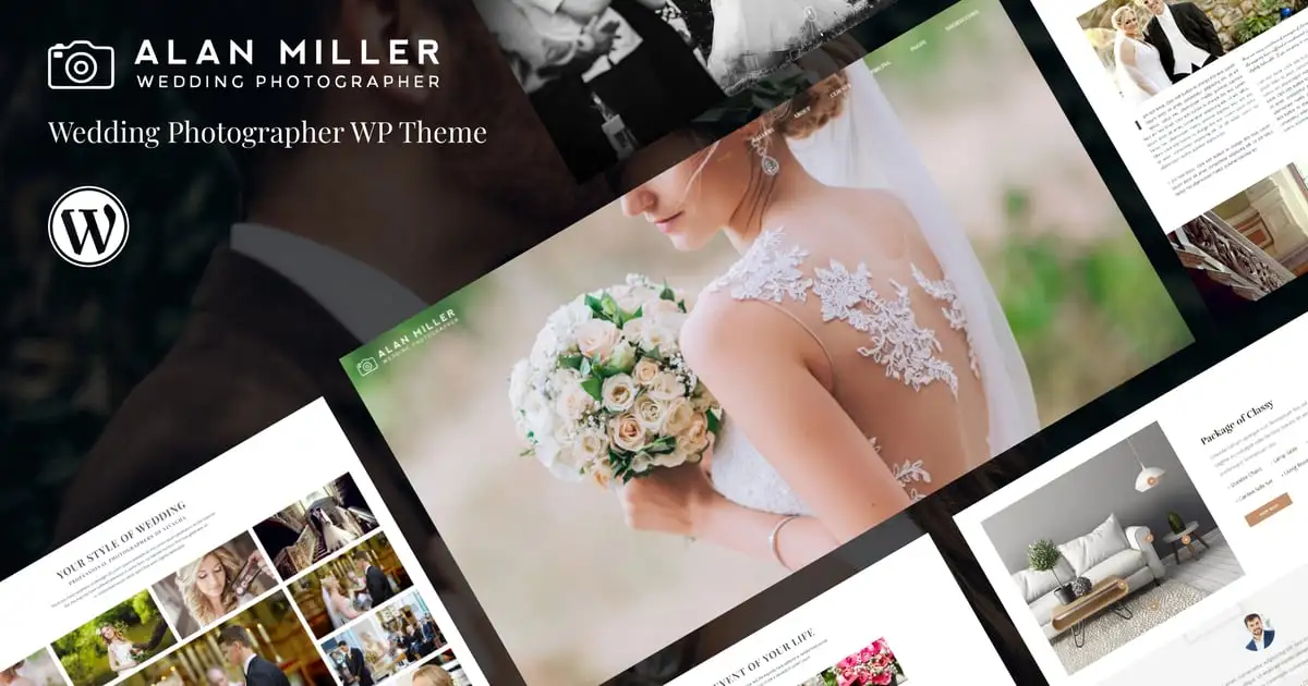 Wedding Photographer WordPress Theme – Vivagh
