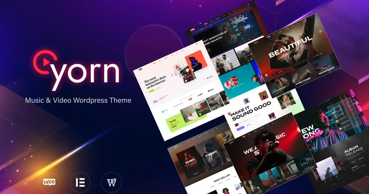 Yorn – Music & Video WordPress Theme