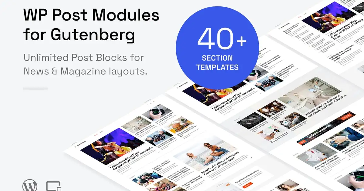 WP Post Modules for News & Magazine (Gutenberg)