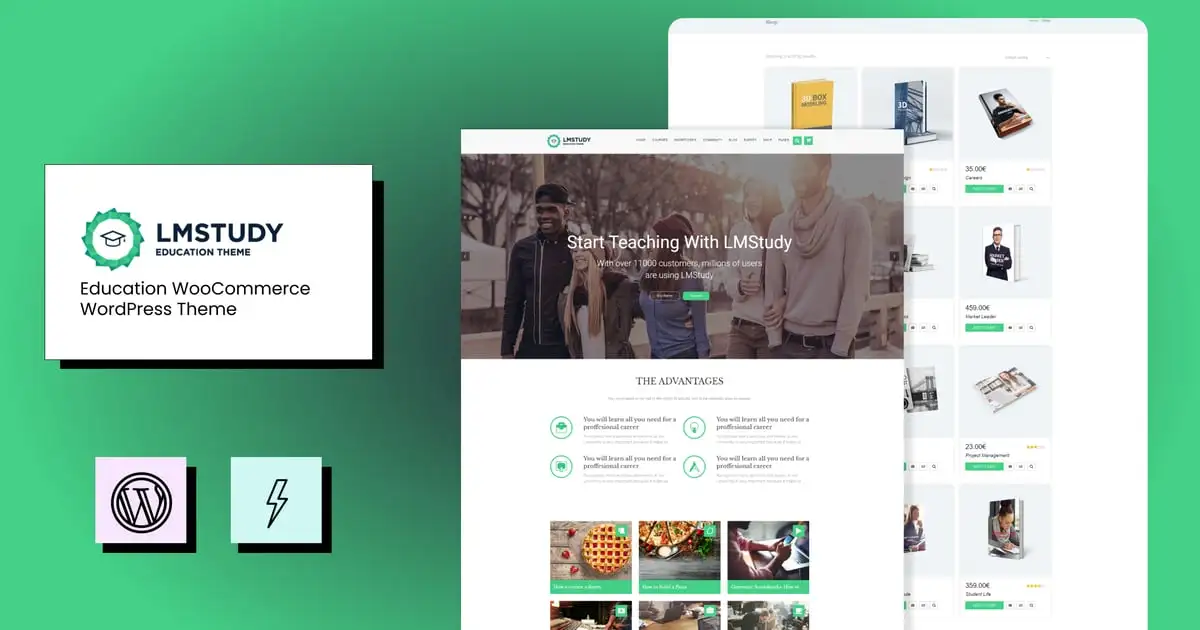LMStudy – Education LMS WooCommerce Theme