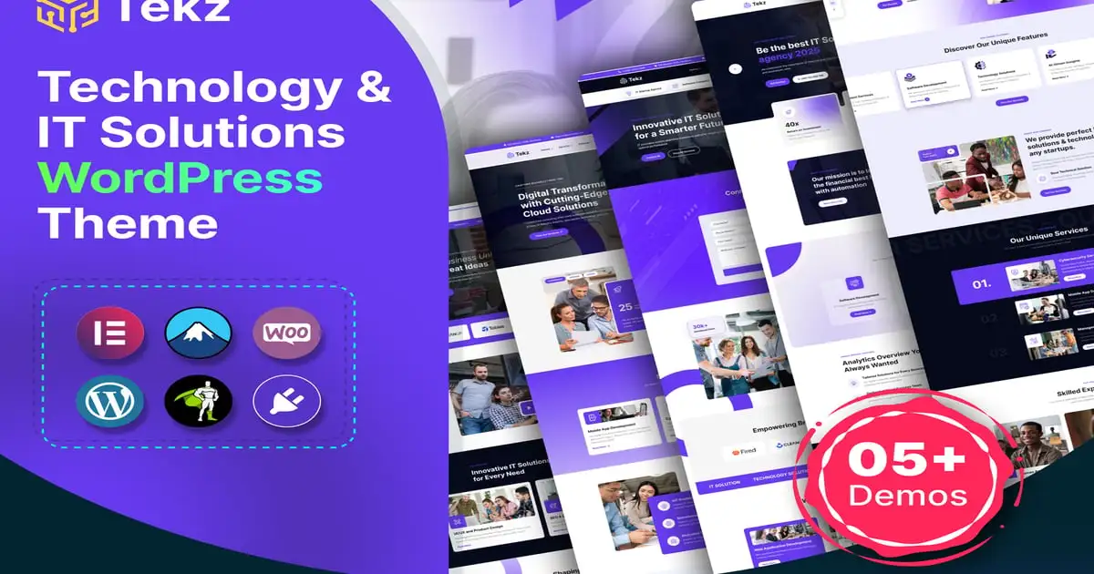 Tekz – Technology & IT Solutions WordPress Theme