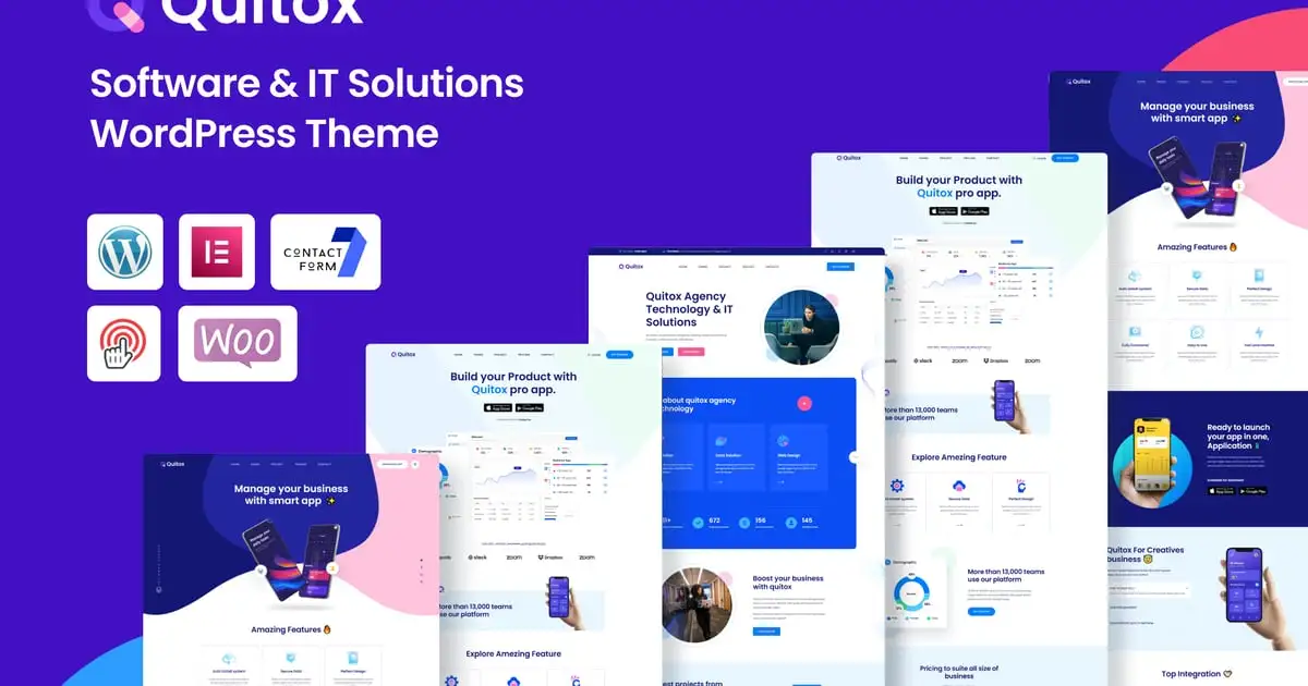 Quitox – Software & IT Solutions WordPress Theme