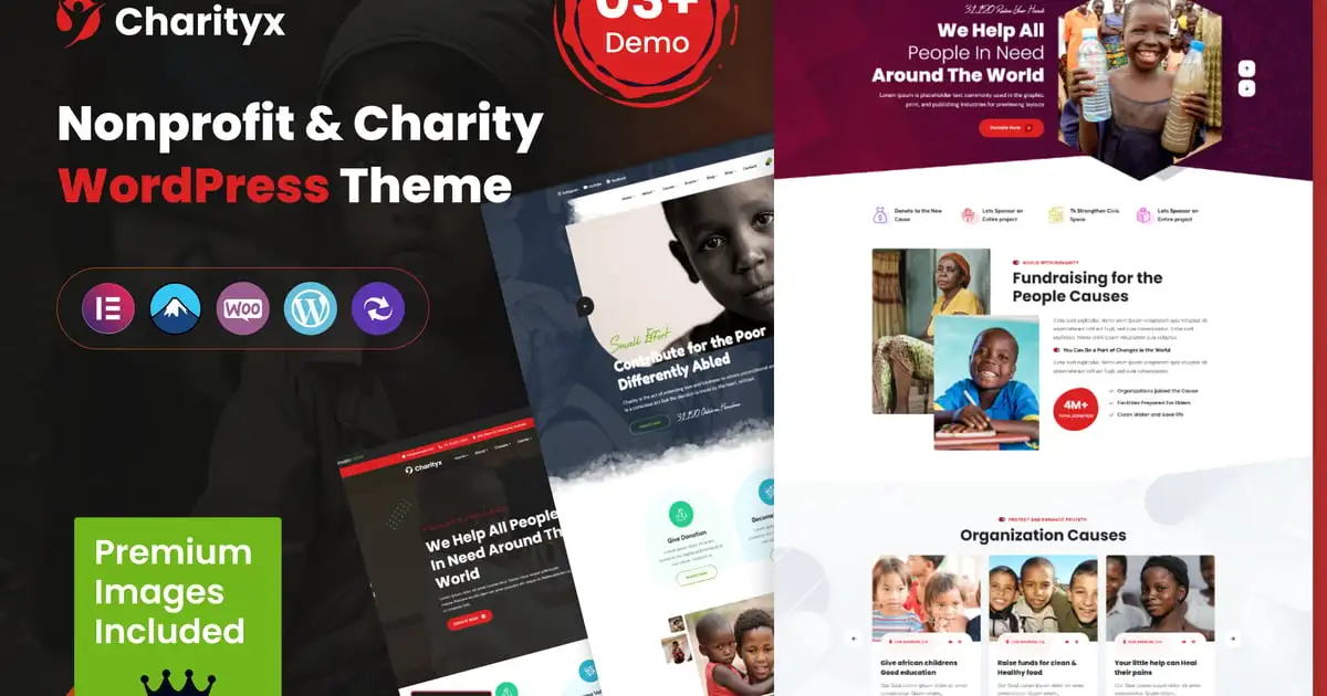 Charityx – Charity & Nonprofit WordPress Theme