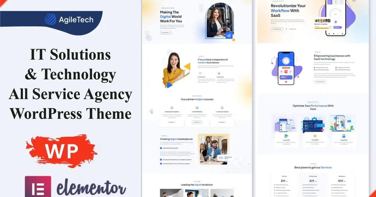 Agiletech -IT Solutions Service WordPress Theme
