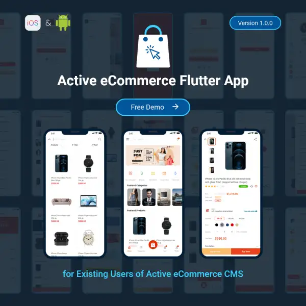 Active eCommerce Flutter App
