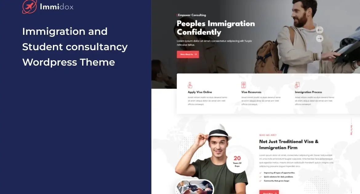 Immidox – Immigration WordPress Them