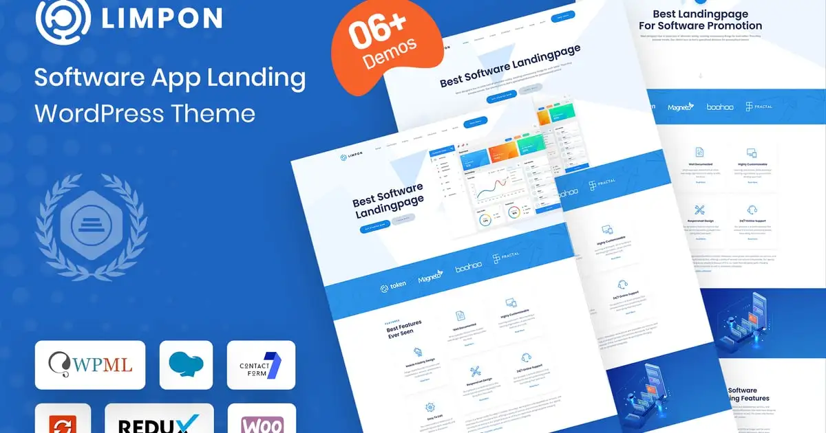 Limpon – Software App Landing WordPress Theme