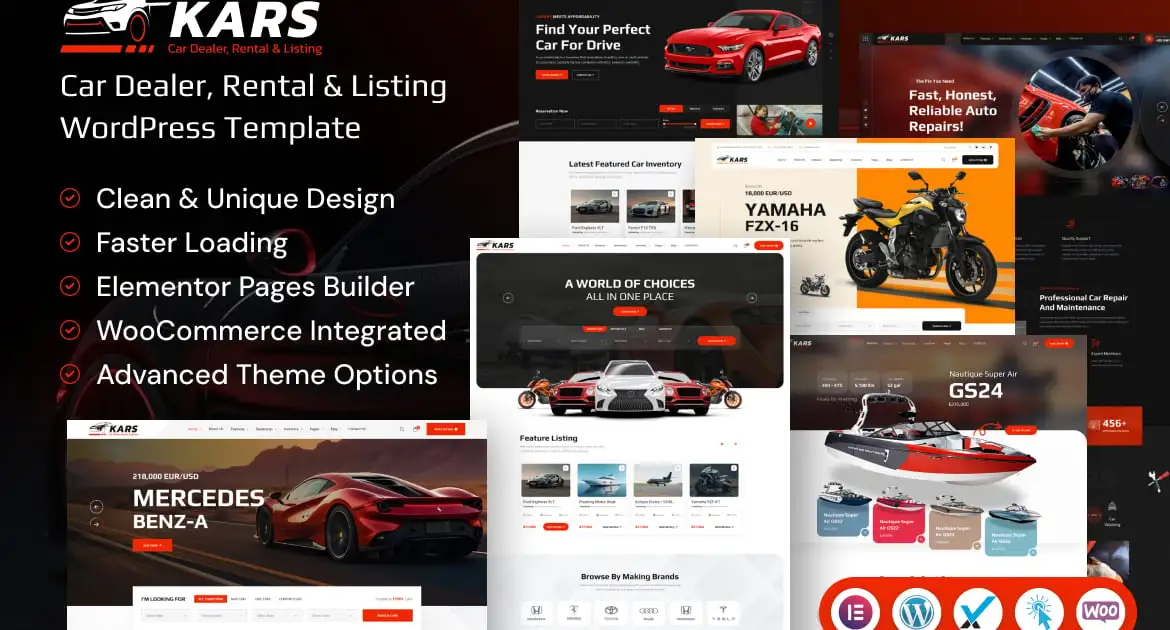 Kars – Vehicle Dealership WordPress Theme