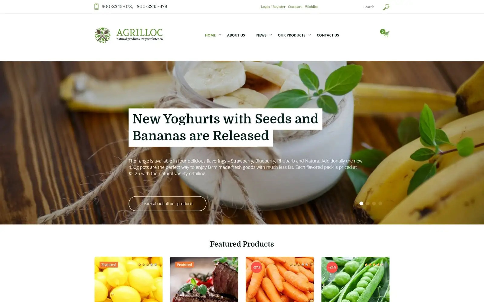 Agrilloc – Agricultural Supply & Farm Foods WooCommerce Theme