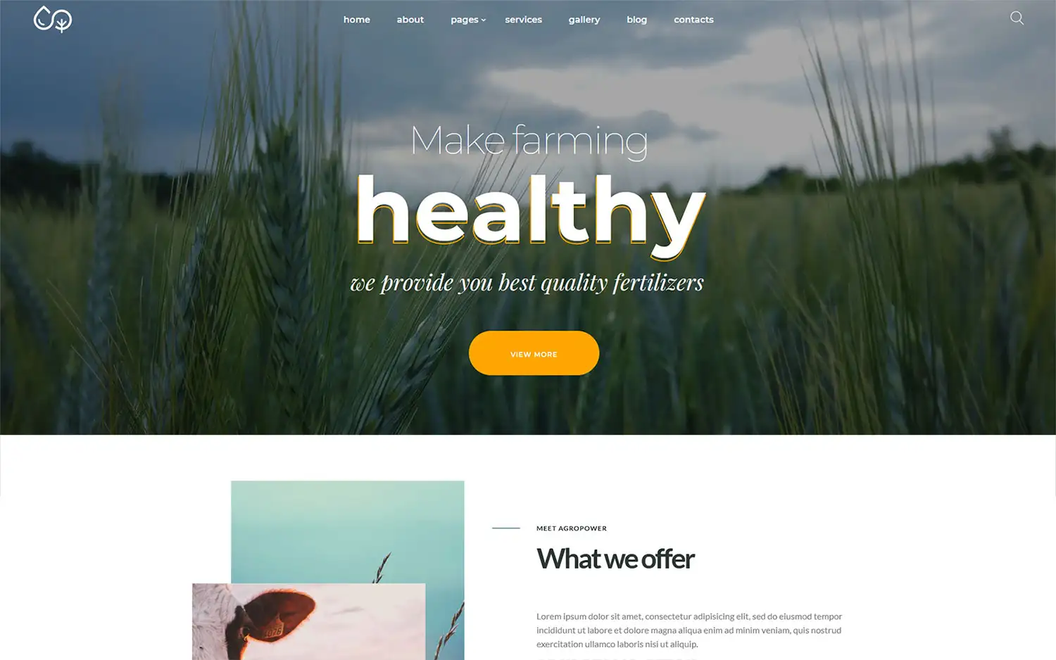 Agropower – Chemical Plant and Fertilisers Manufacturer WordPress theme WordPress Theme