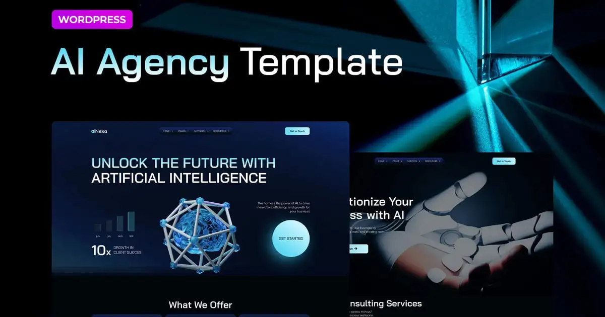 AiNexa – AI Agency Elementor Pro Template Kit