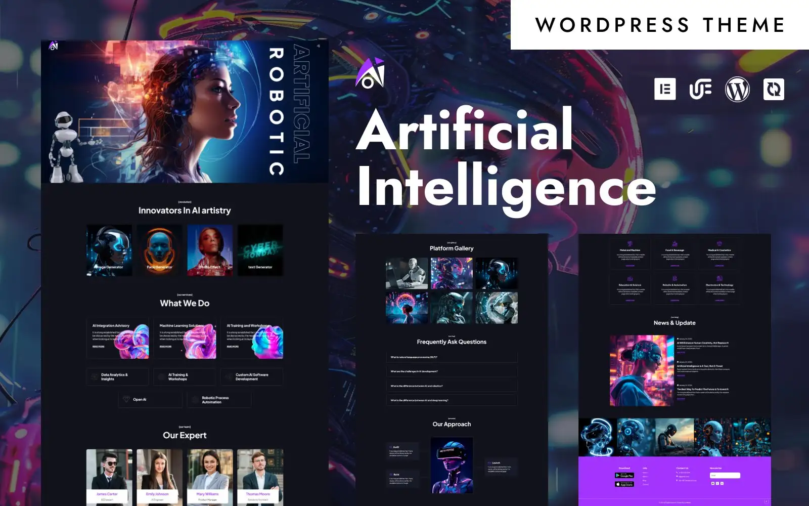 Aio – Artificial Intelligence & Machine Learning WordPress Elementor Theme WordPress Theme