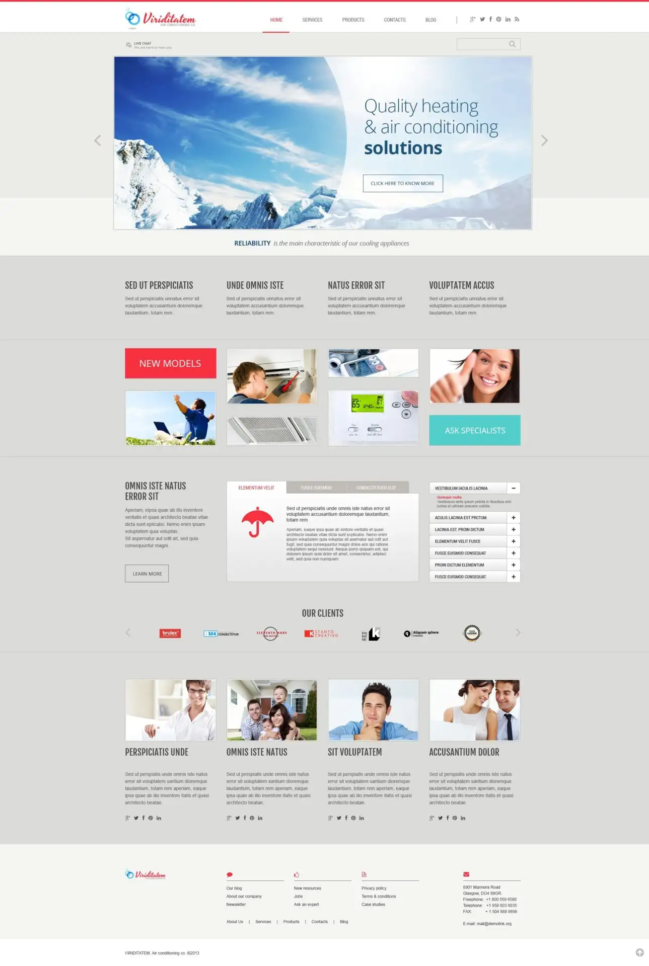 Air Conditioning Company WordPress Theme