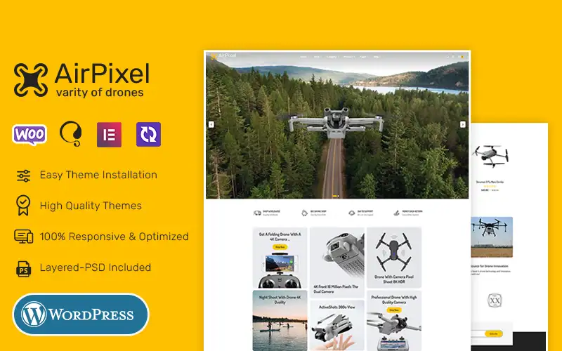 AirPixel – WooCommerce Theme Best for Drones, Speakers & Smart Gadgets