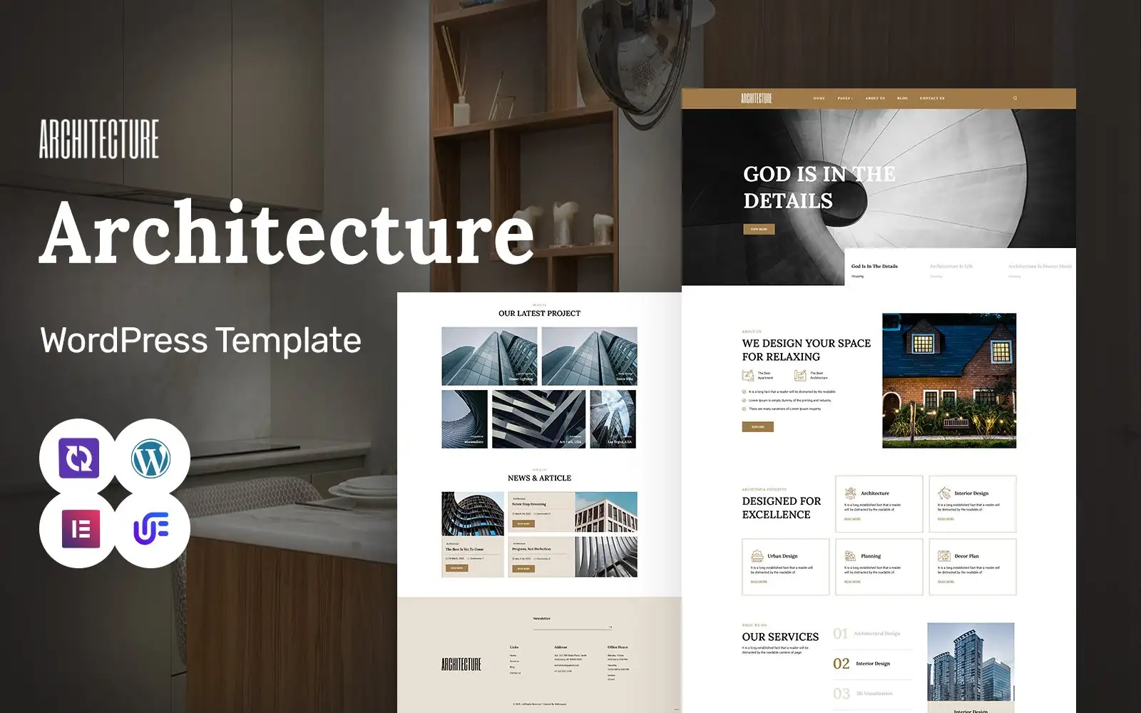 Architecture – Innovative Architecture Studio And Construction WordPress Elementor Theme WordPress Theme