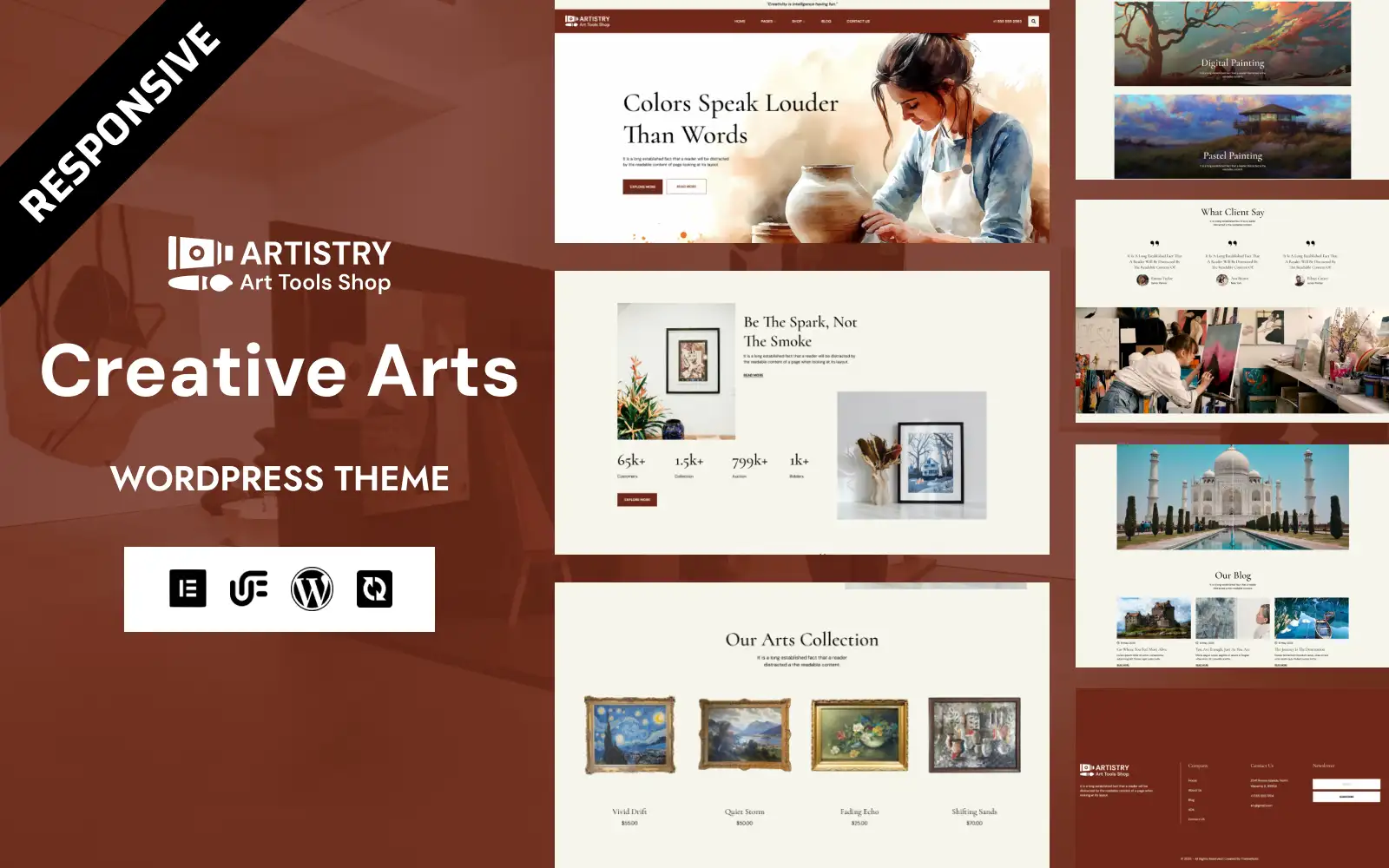 Artistry – Creative Arts & Exhibition WooCommerce Elementor Theme WooCommerce Theme