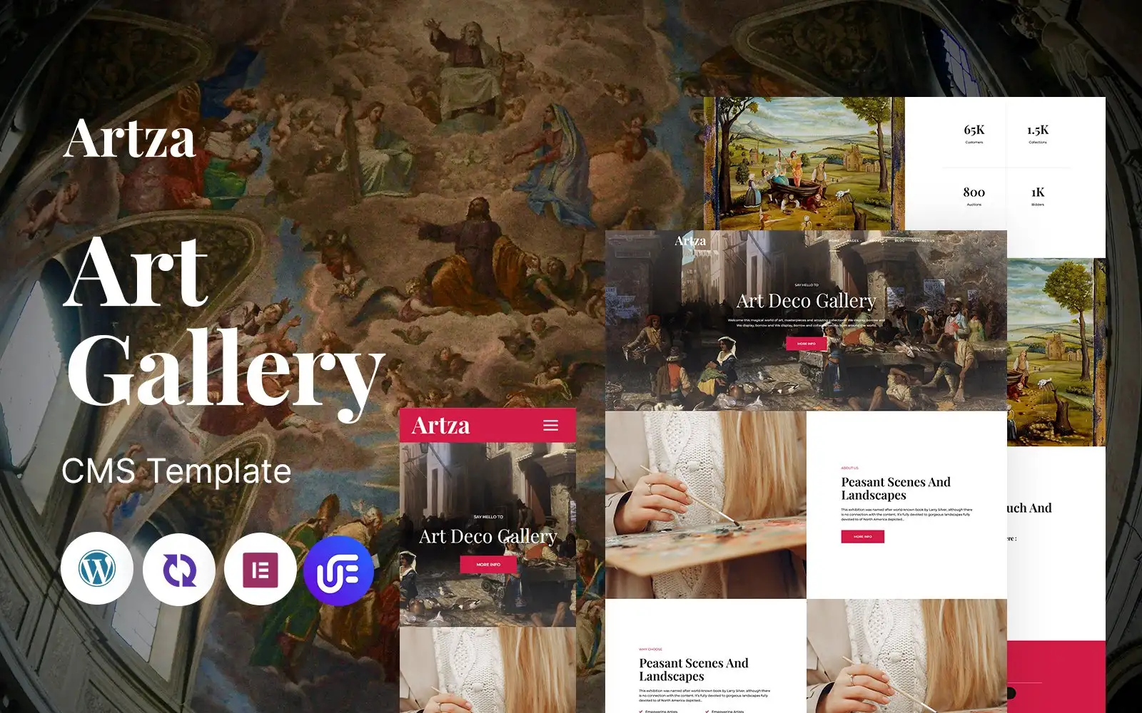 Artza – Art Gallery And Museum Multipurpose Responsive WordPress Theme