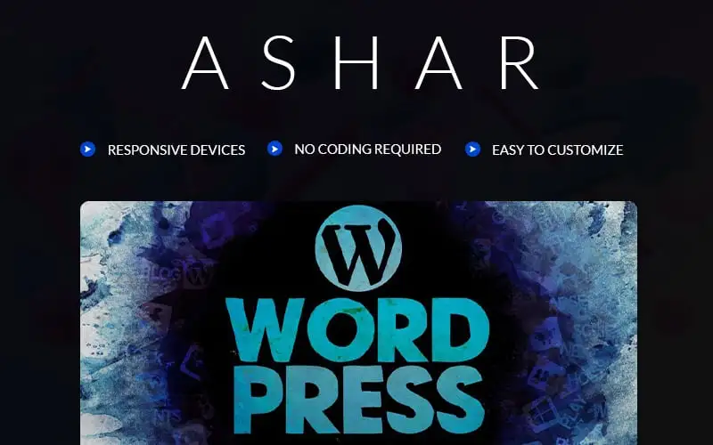 Ashar – Business & Multipurpose Responsive WordPress Theme