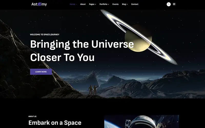 Astomy – Universal Studios Elementor WordPress Theme