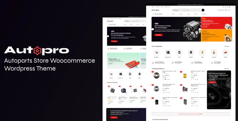 Autopro – Autoparts Store Woocommerce WordPress Theme WooCommerce Theme