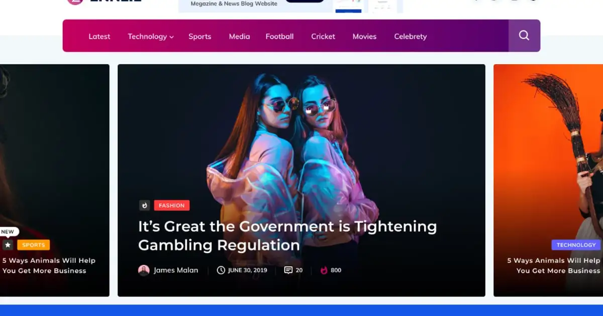 Ennlil – Modern Magazine WordPress Theme