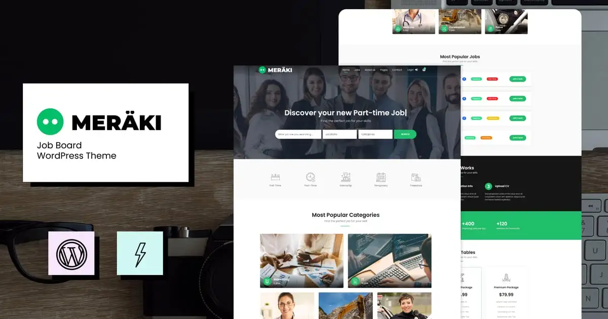 Meraki – Job Board WordPress Theme