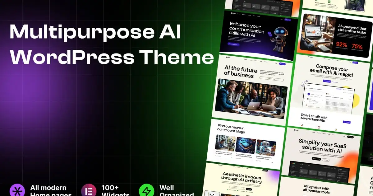 Azzle – SaaS & Tech Startup Elementor WordPress