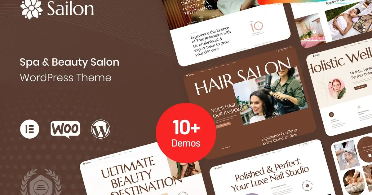 Sailon – Spa & Beauty Salon WordPress Theme