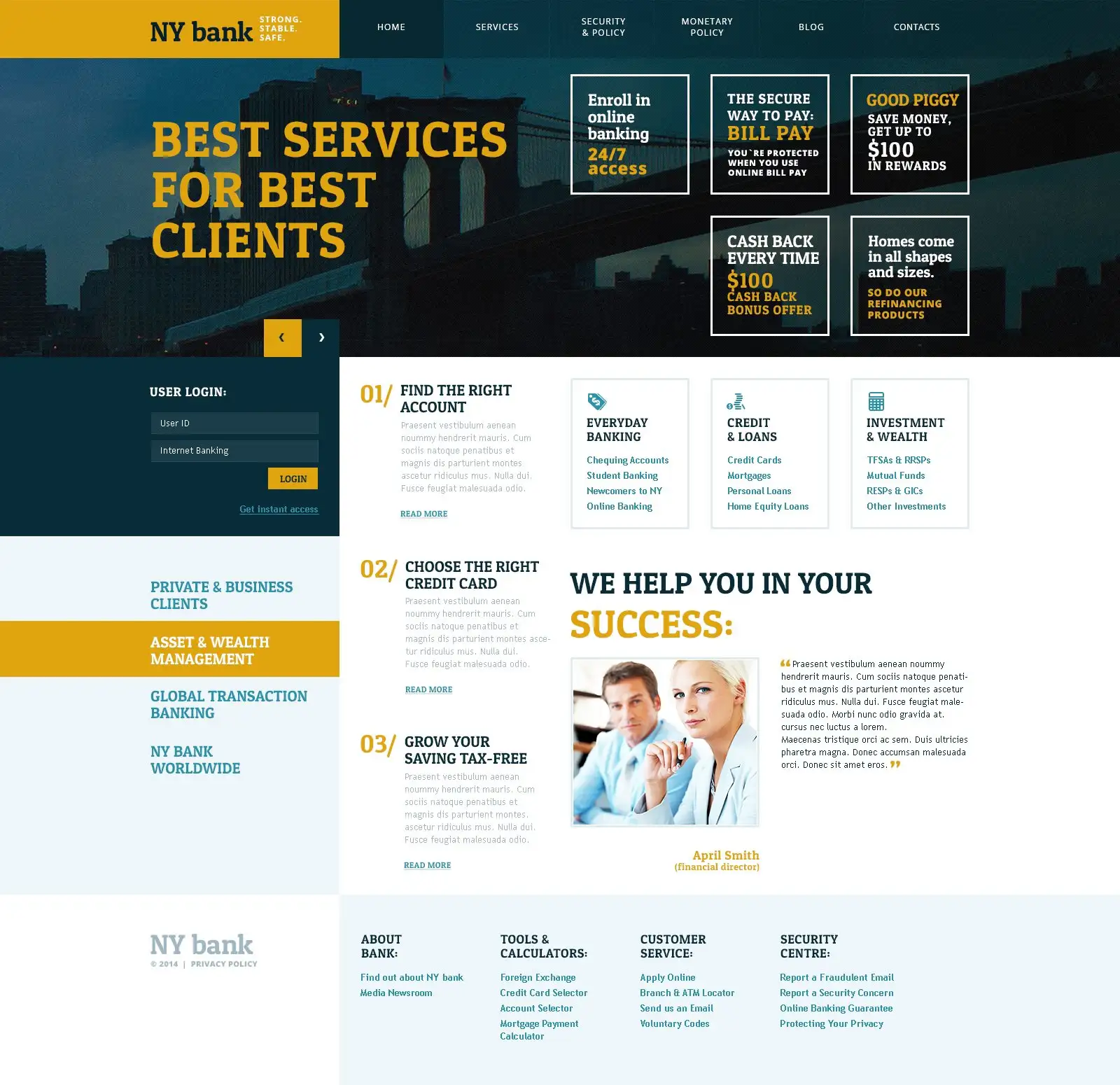 Bank WordPress Theme