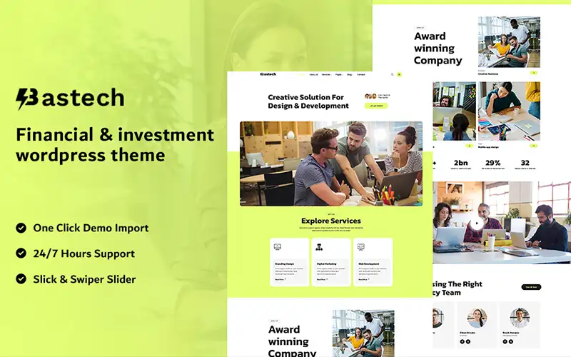 Bastech – Creative Responsive Elementor WordPress Theme