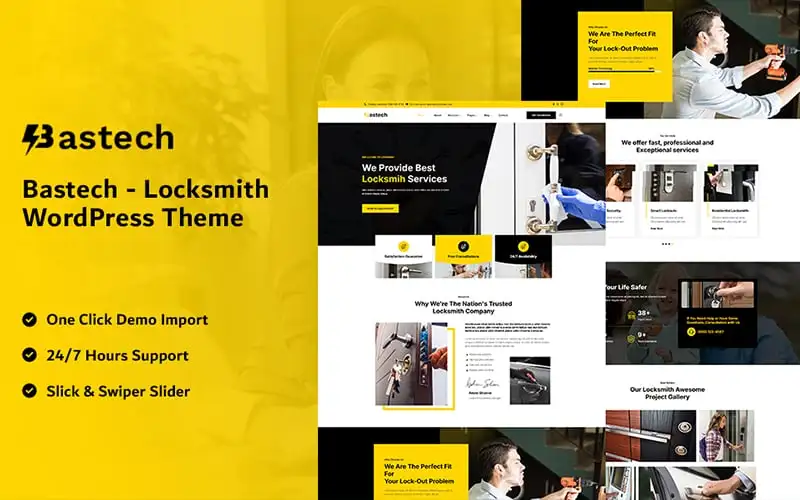 Bastech – Locksmith WordPress Theme