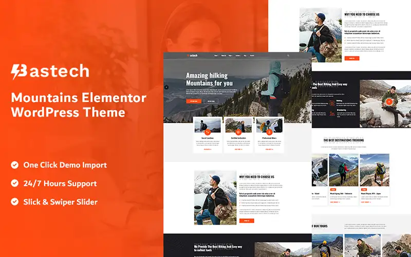 Bastech – Mountains Elementor WordPress Theme