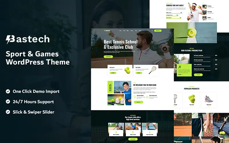 Bastech – Sport & Games WordPress Theme