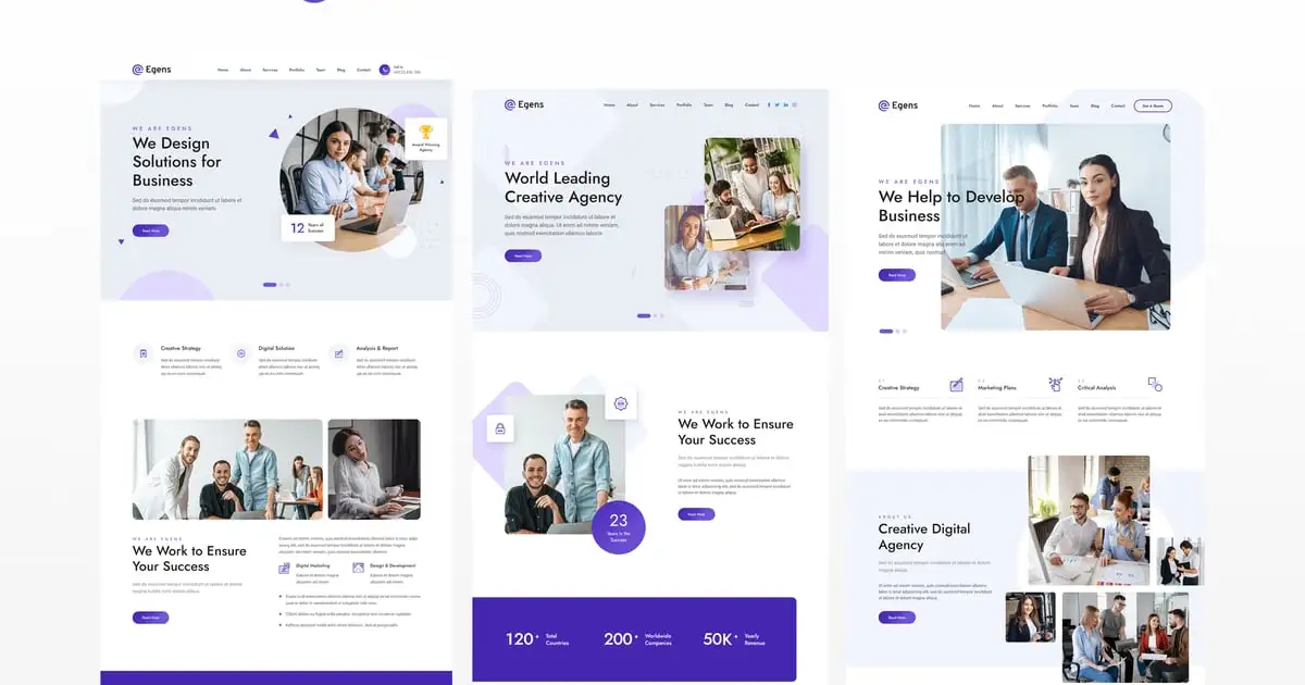 Egens – Creative Agency WordPress Theme