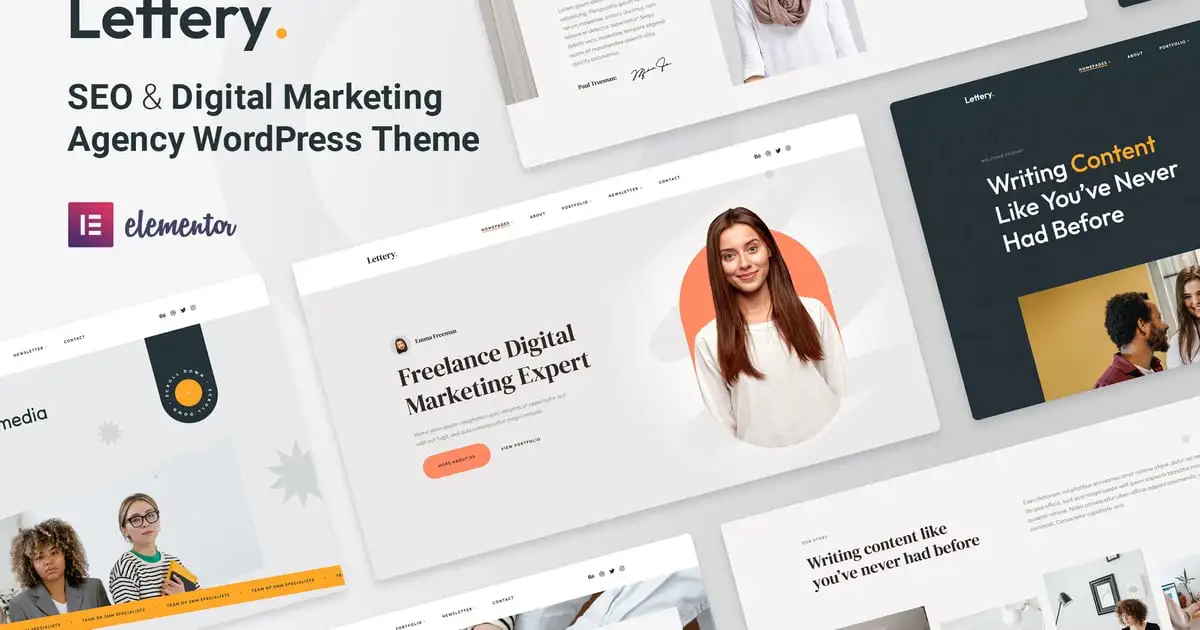 Lettery – Digital Marketing Agency WordPress Theme