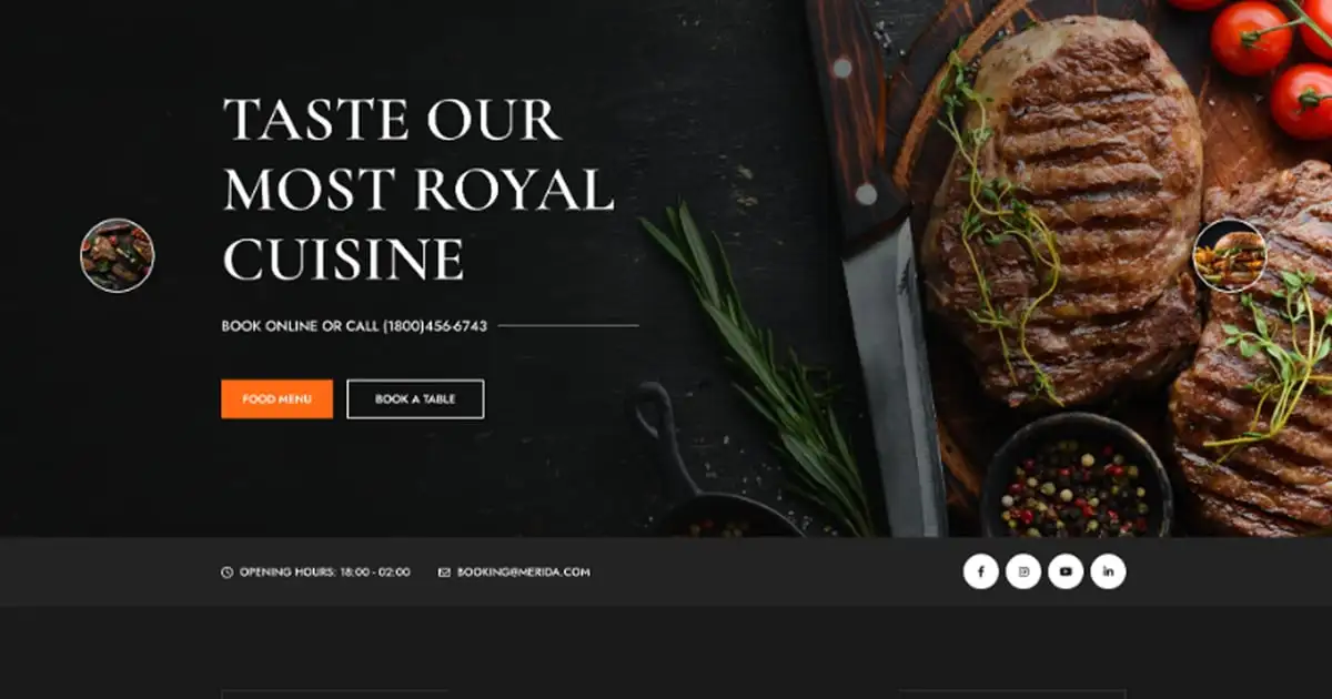 Merida – Restaurant & Food WordPress Theme