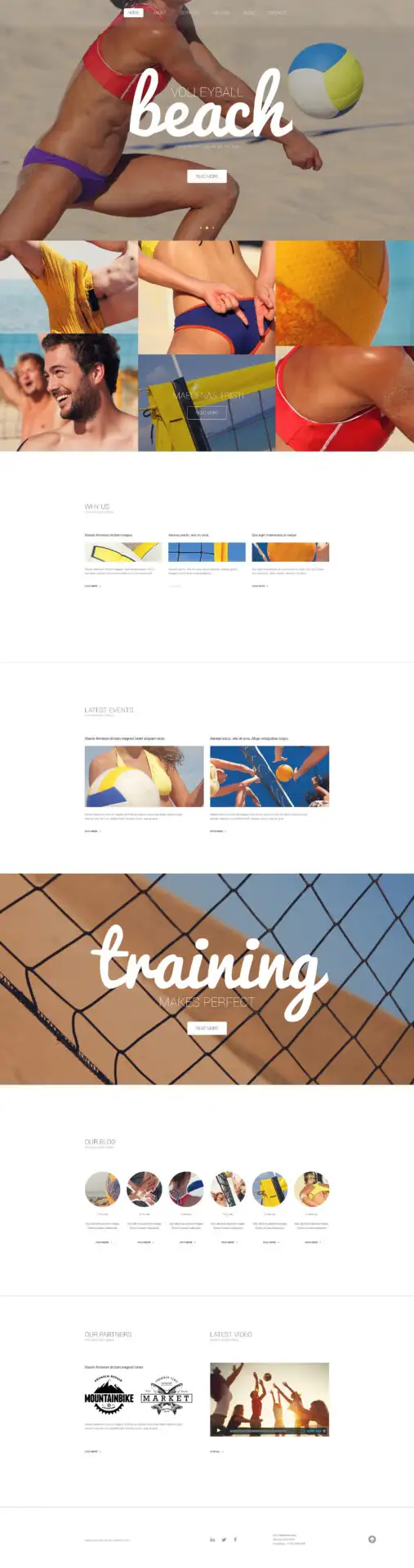 Beach Volleyball Club WordPress Theme
