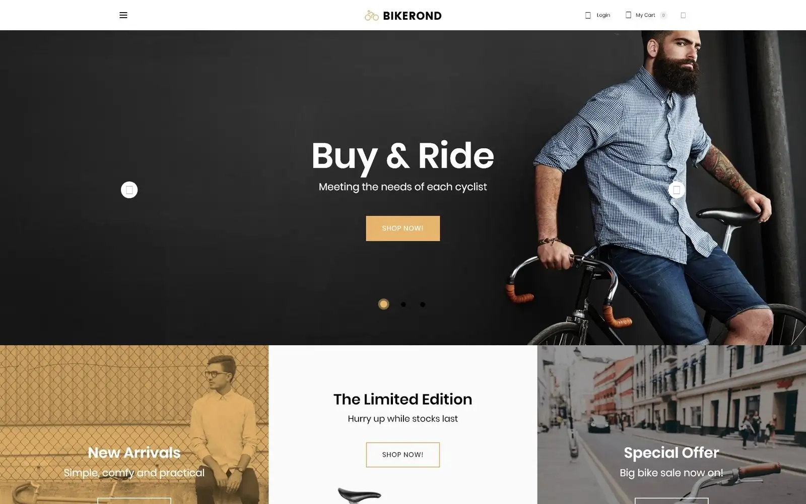 Bikerond – Bike Shop Elementor WooCommerce Theme