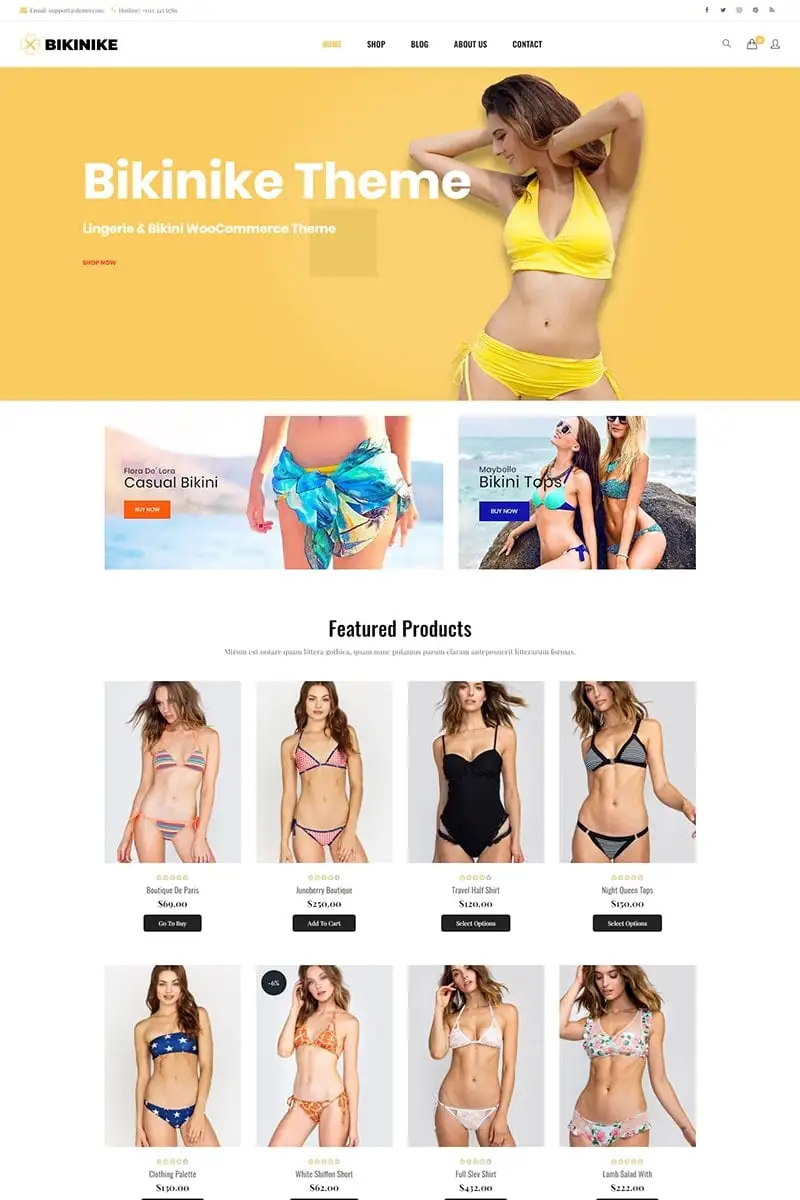 Bikinike – Lingerie & Bikini WooCommerce Theme